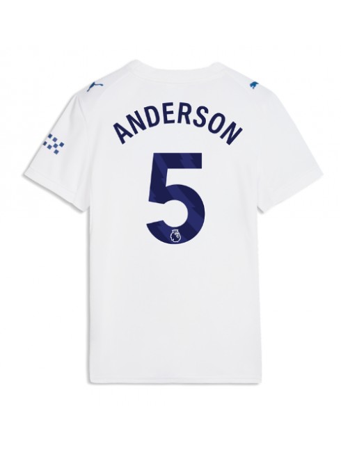 Zenske Futbalové oblečenie Manchester City Elliot Anderson #5 2026-27 Krátky Rukáv - Tretina Zenske Futbalové oblečenie Manchester City Elliot Anderson #5 2026-27 Krátky Rukáv - Tretina